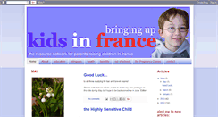 Desktop Screenshot of kidsinfrance.com